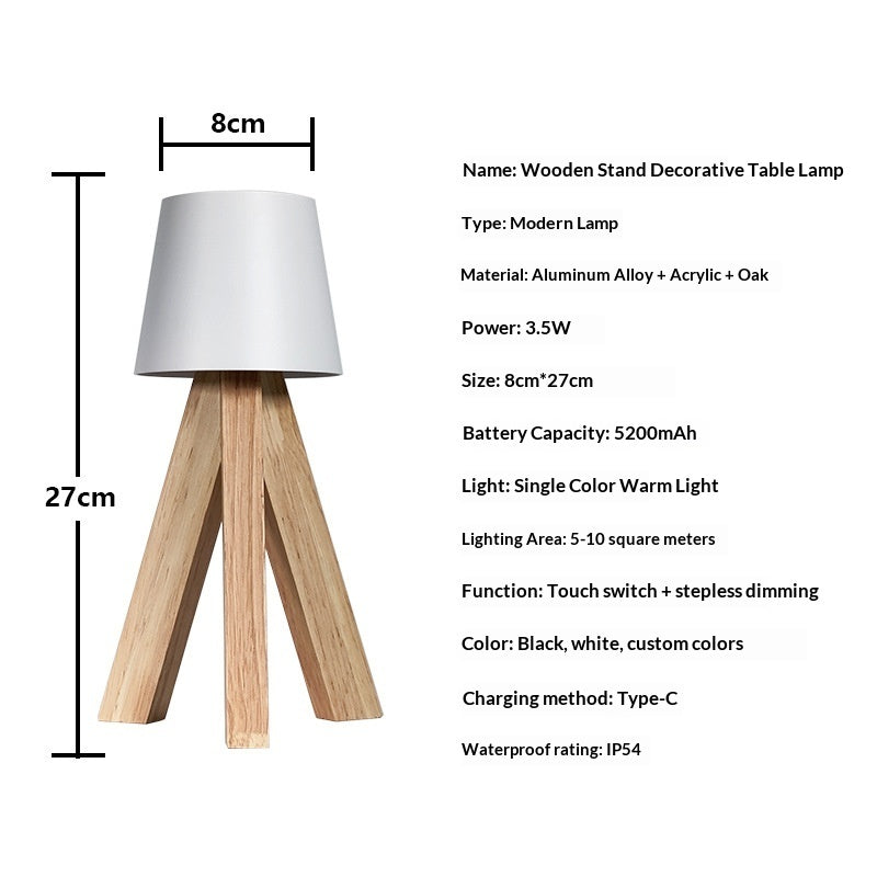 LED Warm-light Desk Lamp For Dining Rooms And Bedrooms As Bedside Decor