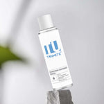 Tunmate turmeric toner bottle with white cap and silver ring, label facing camera