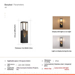 Outdoor Wall Lamp Solar-powered New Chinese Style