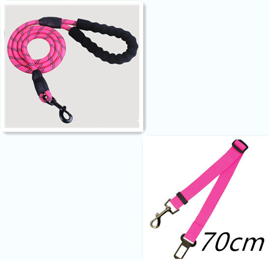 Reflective Nylon Dog Leash - Durable, Versatile Rope for Small to Large Dogs - Perfect for Walking & Training