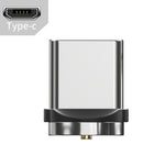USB Type-C charging connector tip with metallic rotating collar
