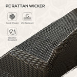 5-Piece PE Rattan Patio Furniture Set – Outdoor Sofa, Chairs & Stools, Coffee