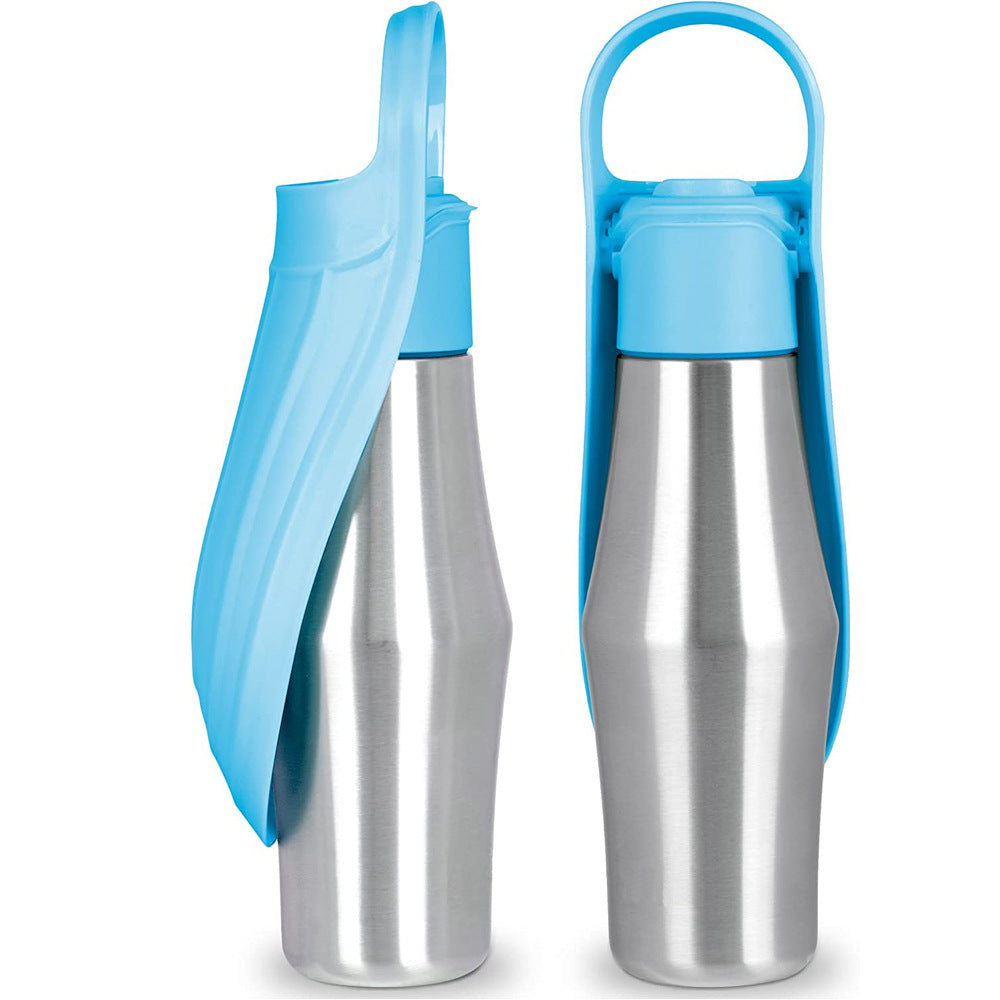 PetPawz Portable Dog Water Bottle - Soft Silicone Leaf Design for On-the-Go Hydration