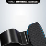 Car phone holder textured grip pad with blue edge trim, black body