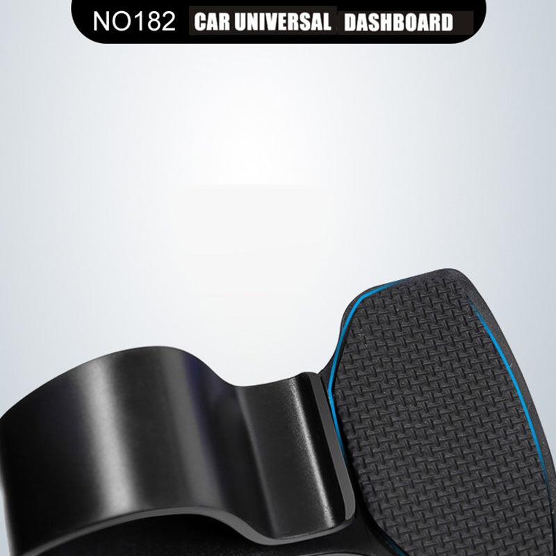 Car phone holder textured grip pad with blue edge trim, black body
