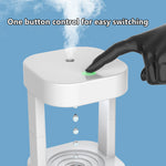 Humidificador creativo antigravedad con gota de agua, pulverizador de niebla para aire acondicionado, silencioso para dormitorio y oficina, con tanque de agua de 580 ml