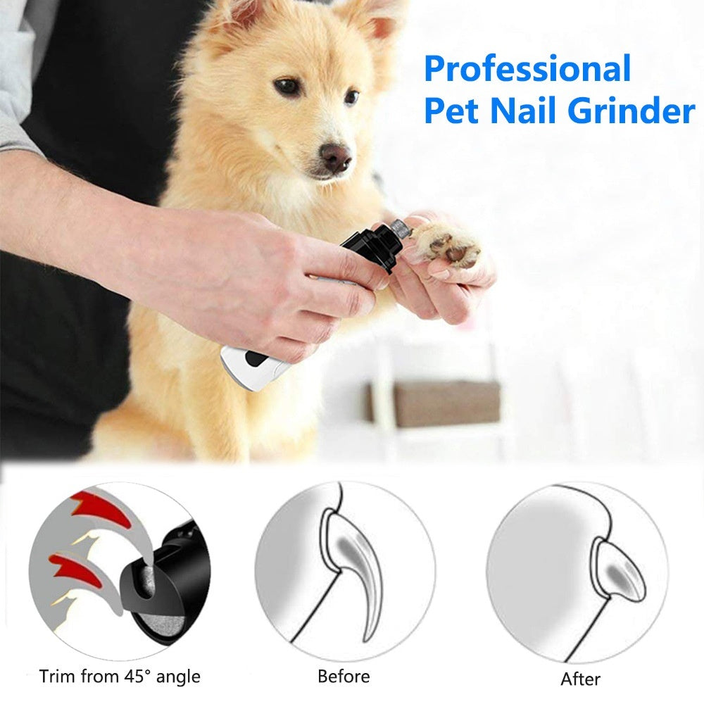 PawPerfect Electric Nail Trimmer - 3-Speed LED Precision for Hassle-Free Grooming