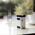 Portable laser projection keyboard with built-in mouse on a tabletop