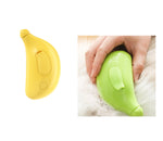 Pet steam brush grooming comb, yellow and green handheld massager