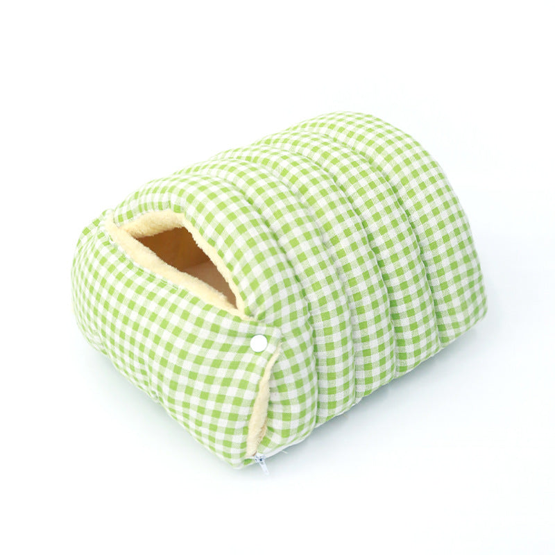 CozyPaws Enclosed Cat Nest - Four Seasons Removable & Washable Sleeping Bag with Extra Space