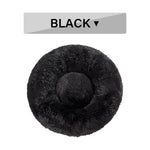 Fluffy Donut Dog Bed | Cozy Plush Cushion for Small & Large Pets | Washable & Calming Design