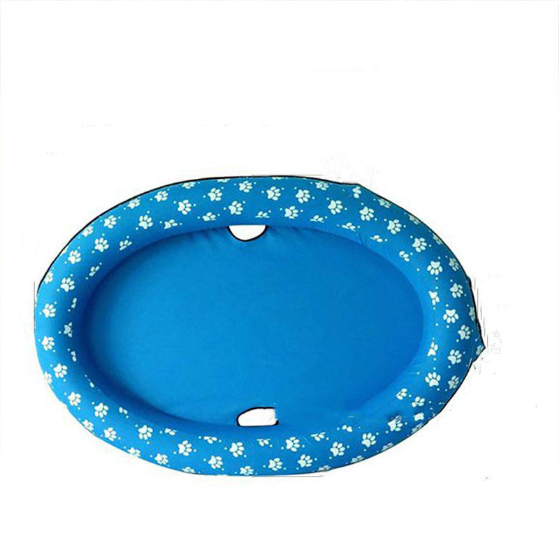 Doggy Delight Inflatable Hammock Pool - Cozy Floating Bed for Pets, Perfect for Summer Fun!