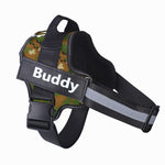 Pawfect Fit Personalized No-Pull Reflective Adjustable Dog Harness for Small & Large Dogs with Custom Patch