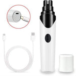 Electric pet nail grinder set with USB charging cable and extra grinding head