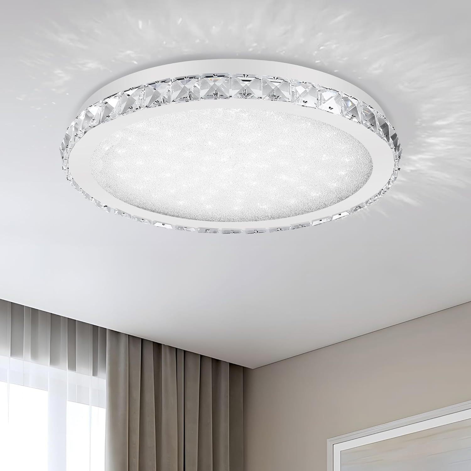 Lámpara de techo de cristal para dormitorio, pasillo o vestíbulo