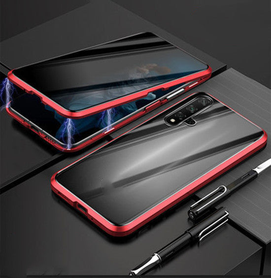 Anti-Peep Magnetic Privacy Glass Phone Case – Flip Style