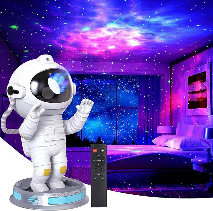 Lampe de projection astronaute Étoile Aurores boréales Projecteur Veilleuse Chambre Étoilée