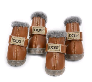 PawPal Thick Winter Dog Boots - Insulated for Ultimate Warmth and Comfort