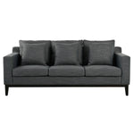 Mirod Comfy 3-seat Sofa With Wooden Legs, Modern For Living Room And Study