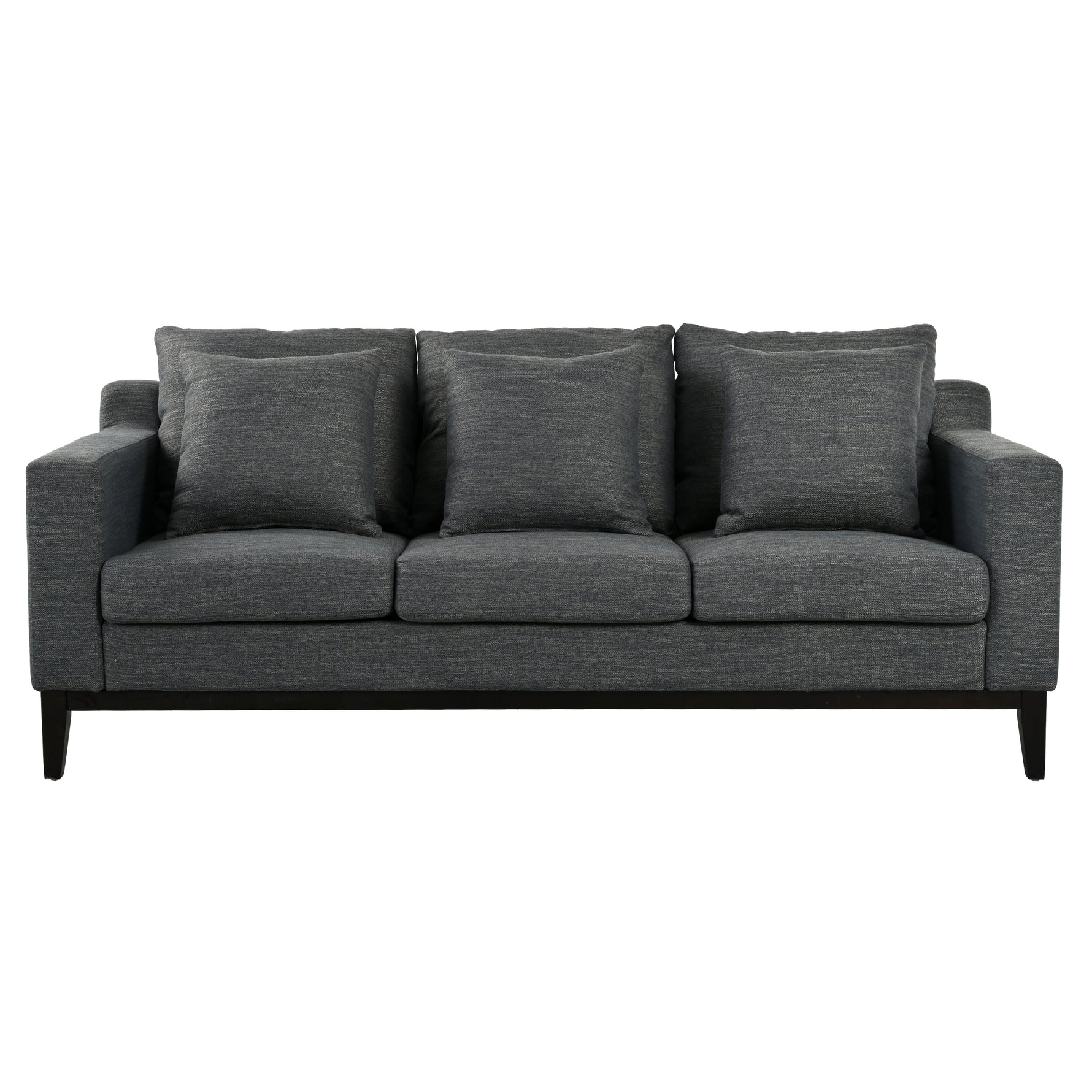 Mirod Comfy 3-seat Sofa With Wooden Legs, Modern For Living Room And Study