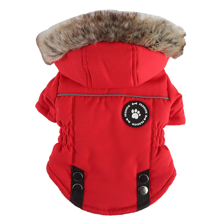 Dog Winter Zipper Jacket – Cotton Warm Pet Coat