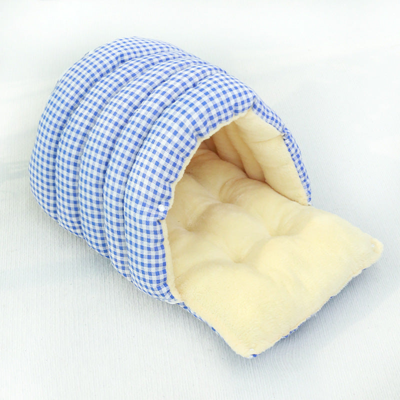 CozyPaws Enclosed Cat Nest - Four Seasons Removable & Washable Sleeping Bag with Extra Space