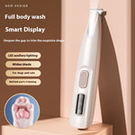 PetGroom Pro LED Paw Trimmer - Waterproof & Wide Blade Dog Clippers for Effortless Grooming