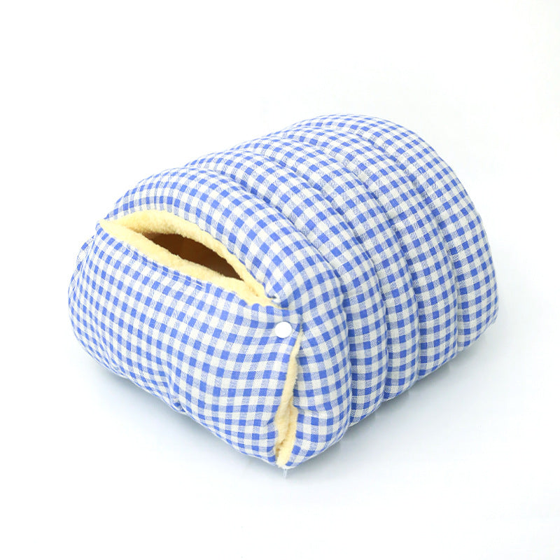 CozyPaws Enclosed Cat Nest - Four Seasons Removable & Washable Sleeping Bag with Extra Space