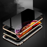 Anti-Peep Magnetic Privacy Glass Phone Case – Flip Style