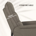 Power Lift Recliner Chair – Side Pocket, 140° Recline, Coffee Upholstery
