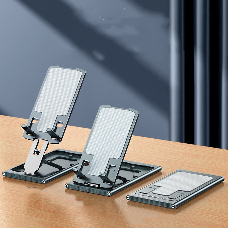 Soporte para teléfono móvil de aleación de aluminio, plegable, portátil, para escritorio de oficina