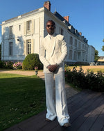 Stately & Co. Men's Fashion White Suit - Effortlessly Stylish for Any Occasion
