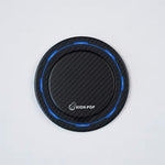 Magnetic phone holder with black center and blue outer trim