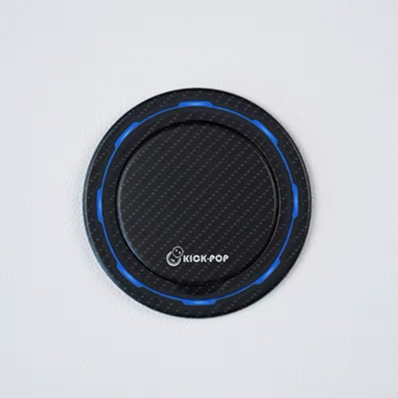 Magnetic phone holder with black center and blue outer trim