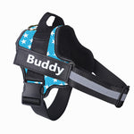 Pawfect Fit Personalized No-Pull Reflective Adjustable Dog Harness for Small & Large Dogs with Custom Patch