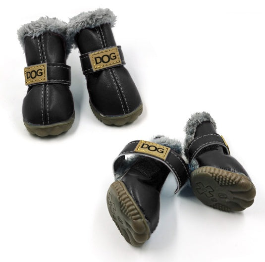 PawPal Thick Winter Dog Boots - Insulated for Ultimate Warmth and Comfort