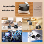 Magnetic suction phone holder with circular head and adjustable bracket