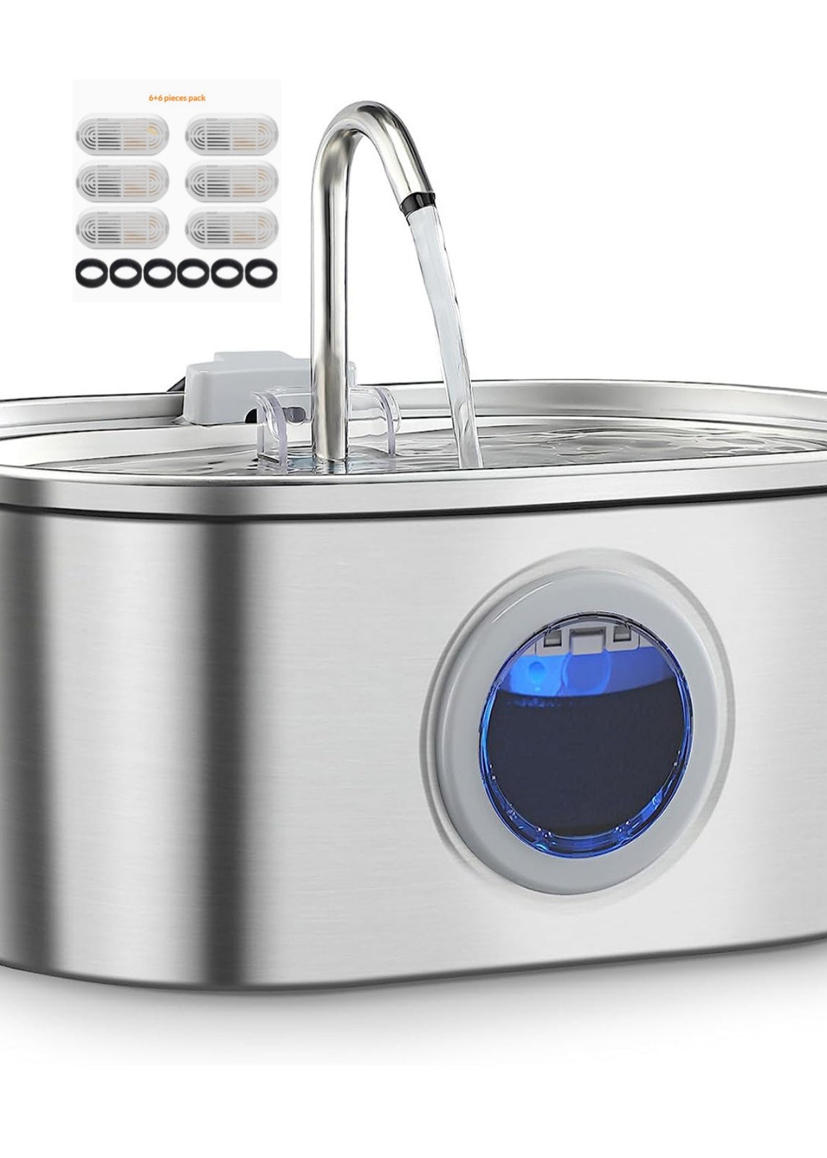 Pawsitive Vibes Stainless Steel Water Feeder – Stylish & Durable Pet Water Dispenser