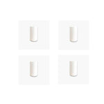 Thermal paper rolls, set of four white cylinders