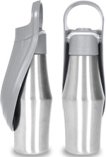 PetPawz Portable Dog Water Bottle - Soft Silicone Leaf Design for On-the-Go Hydration