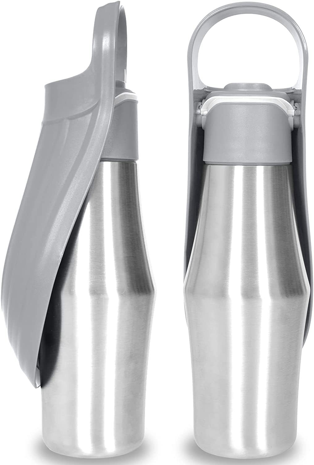 PetPawz Portable Dog Water Bottle - Soft Silicone Leaf Design for On-the-Go Hydration