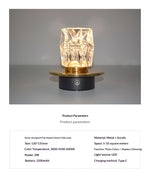 Charging Small Desk Lamp Three-Color Touch Ambient Light