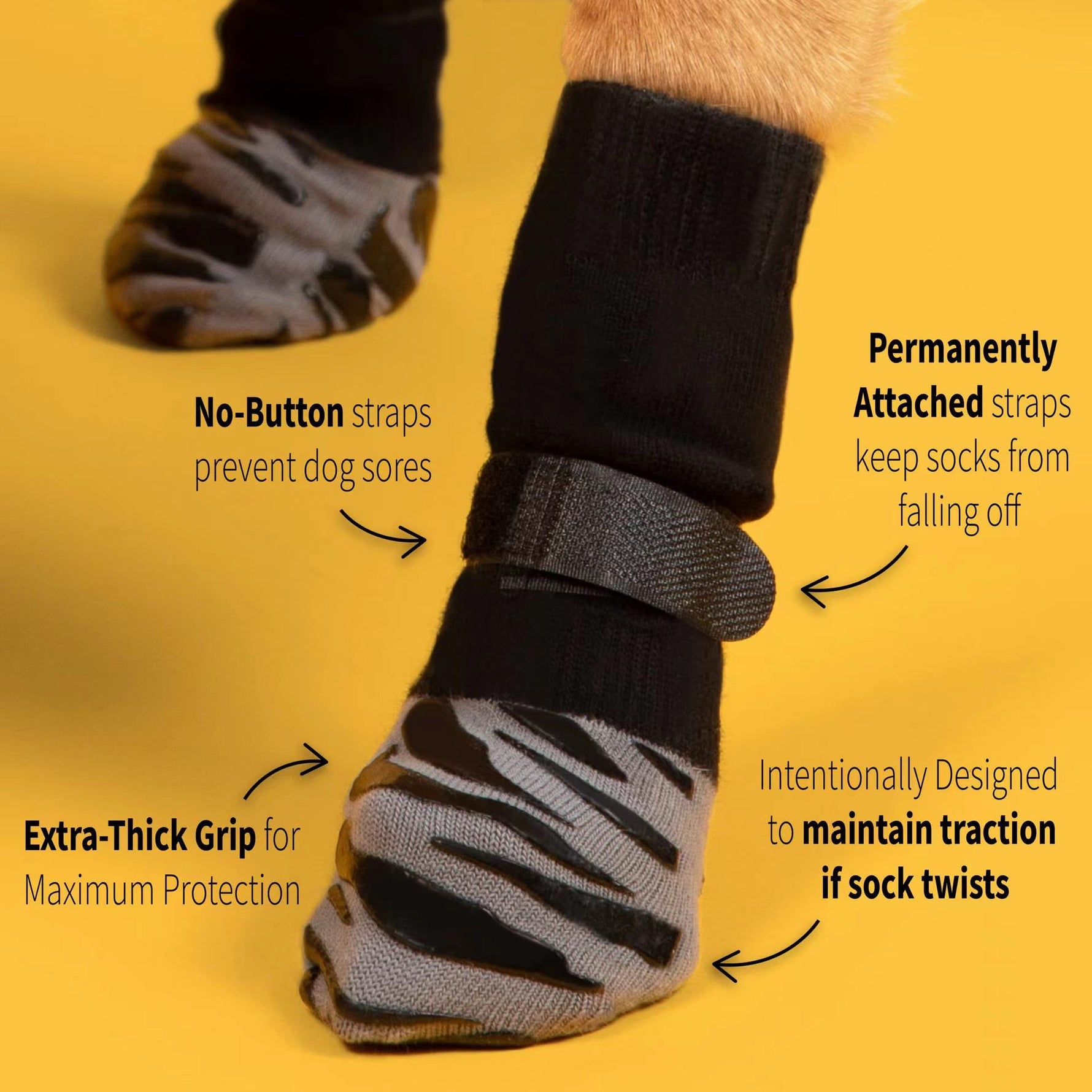 Pawsitive Gear Waterproof Non-Slip Outdoor Socks for Cats & Dogs