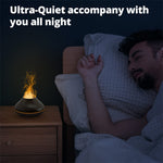 Nuevo difusor de aroma de llama volcánica, lámpara de aceite esencial de 130 ml, humidificador de aire portátil USB con luz nocturna de color, nebulizador y luz LED