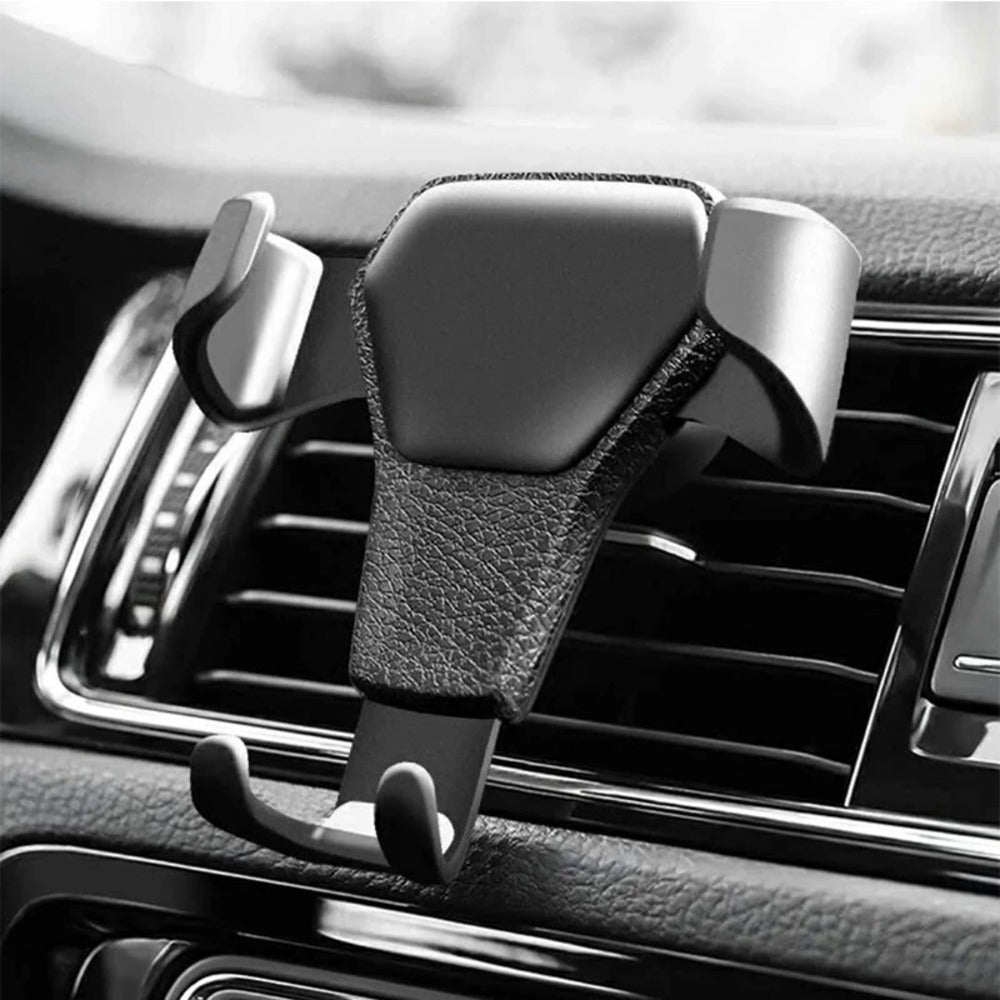 Soporte Universal de Gravedad para Teléfono, Montaje para Rejilla de Ventilación de Coche, Soporte de Metal para Móvil, Soporte GPS para Smartphone, Soporte de Cuna para Rejilla de Ventilación para Teléfono Móvil