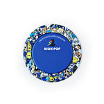 Magnetic phone holder with blue center and colorful character ring
