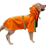 Pawsitively Stylish Waterproof Dog Raincoat - Reflective Cape for Large Dogs - Perfect for Spring & Summer Adventures