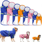 Pawsitively Stylish Waterproof Dog Raincoat - Reflective Cape for Large Dogs - Perfect for Spring & Summer Adventures