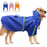 Pawsitively Stylish Waterproof Dog Raincoat - Reflective Cape for Large Dogs - Perfect for Spring & Summer Adventures