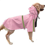 Pawsitively Stylish Waterproof Dog Raincoat - Reflective Cape for Large Dogs - Perfect for Spring & Summer Adventures